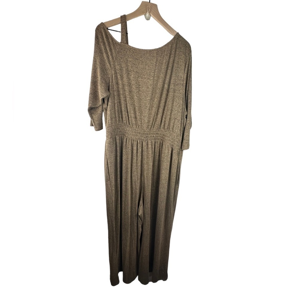Lane Bryant One-Shoulder Smocked Waist Hacci Knit Sweater Jumpsuit Sz 22/44 Plus - Picture 11 of 11